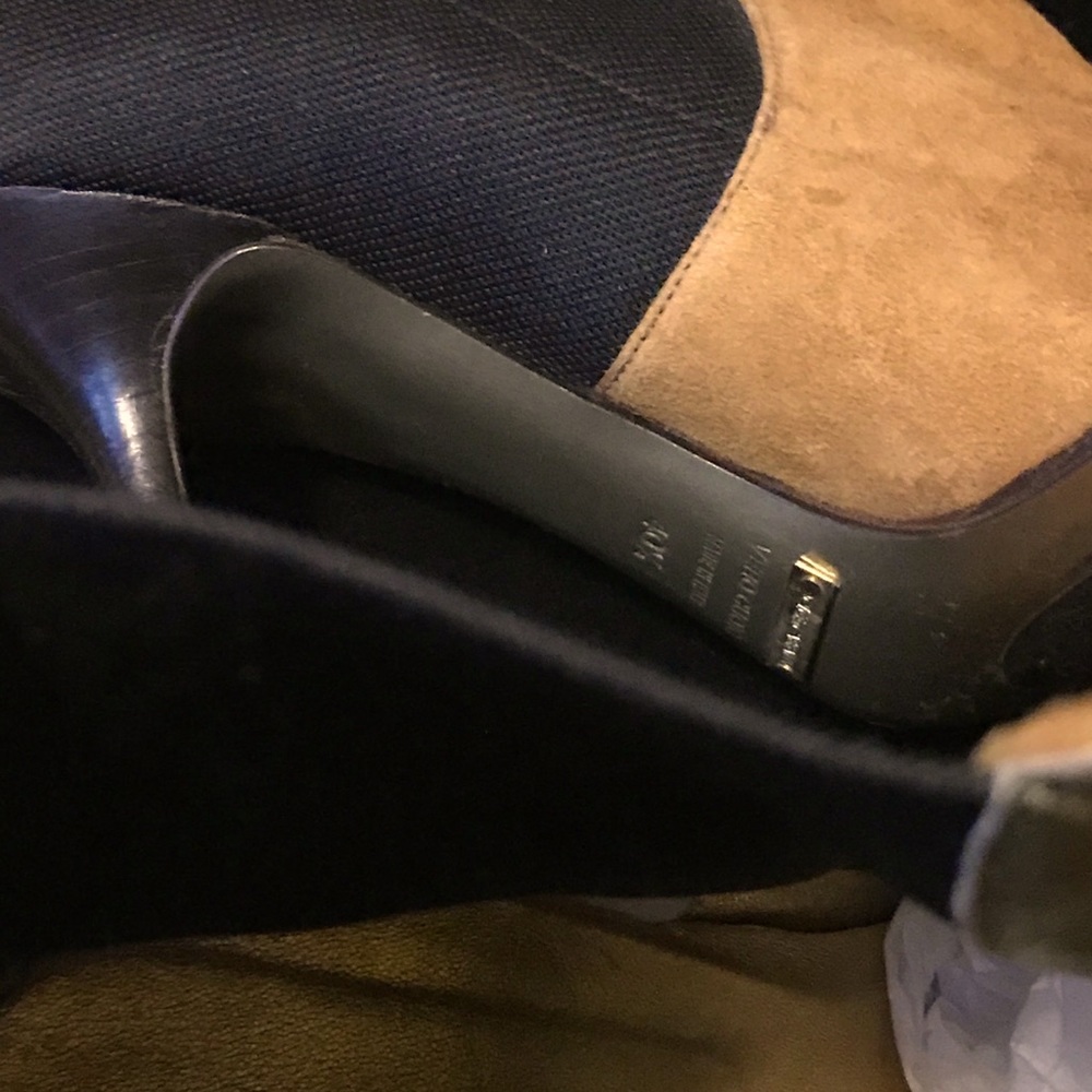 EUC ✨Dolce and Gabbana Tan and Black Suede Bootie - Picture 7 of 12